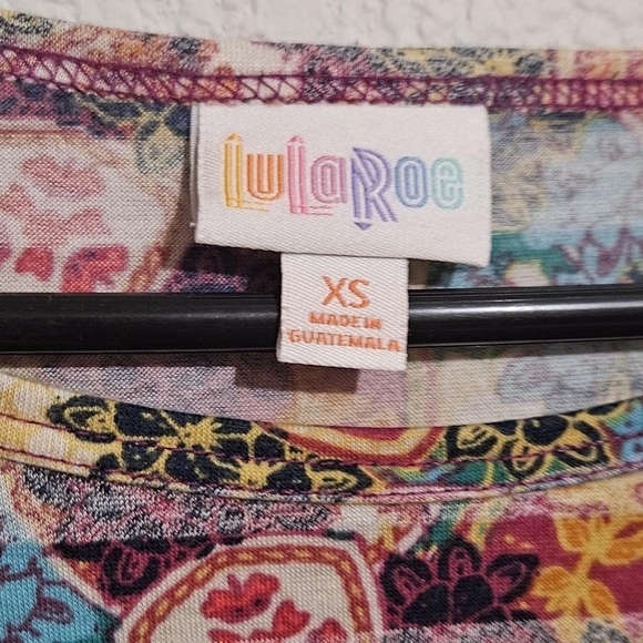 LuLaRoe Multicolor Patterned Top - Picture 4 of 4